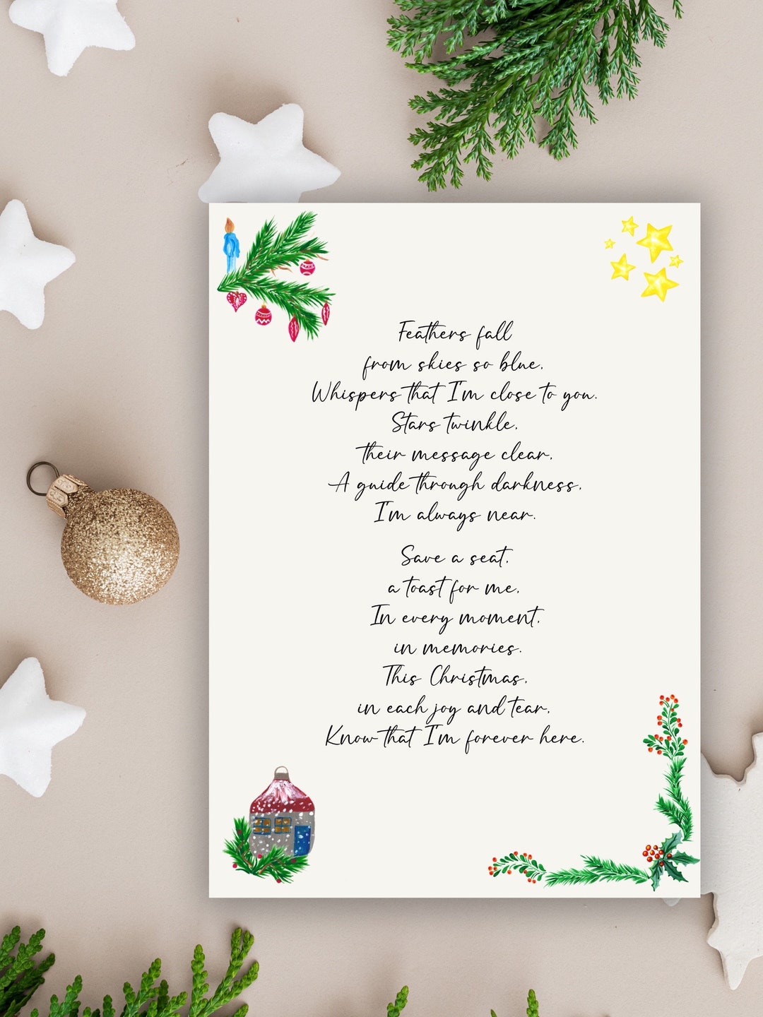 Memorial Gift Christmas Memorial Gift Sympathy Gift Gift Etsy Canada