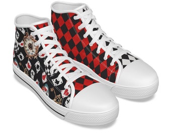 Alice in Wonderland High Top Canvas Shoes