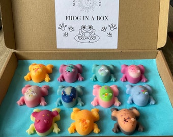 11 Wax Frogs In A Box. Quality Guaranteed. Highly Scented, Long Lasting, Fully Loaded With Fragrance. Suitable For All Wax Burners & Melters