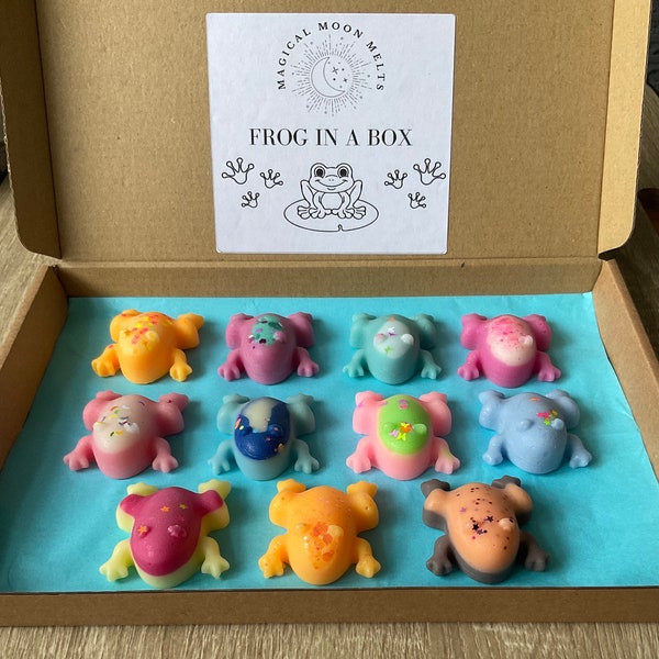 11 Wax Frogs In A Box. Quality Guaranteed. Highly Scented, Long Lasting, Fully Loaded With Fragrance. Suitable For All Wax Burners & Melters