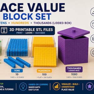 Mathematics Counting Blocks | Educational | Maths | Counters | 90s style | Learning needs | Special needs