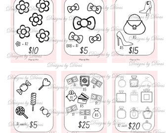 Mini Savings Challenges v2, Cash Stuffing, Digital, Low Budget
