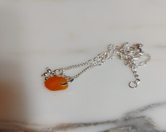 Zeeglas, 925 sterling zilveren enkelbandjes.