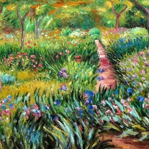 Claude Monet - Monet ́s garden in Giverny i97475 80 x 110 cm excellent oil painting
