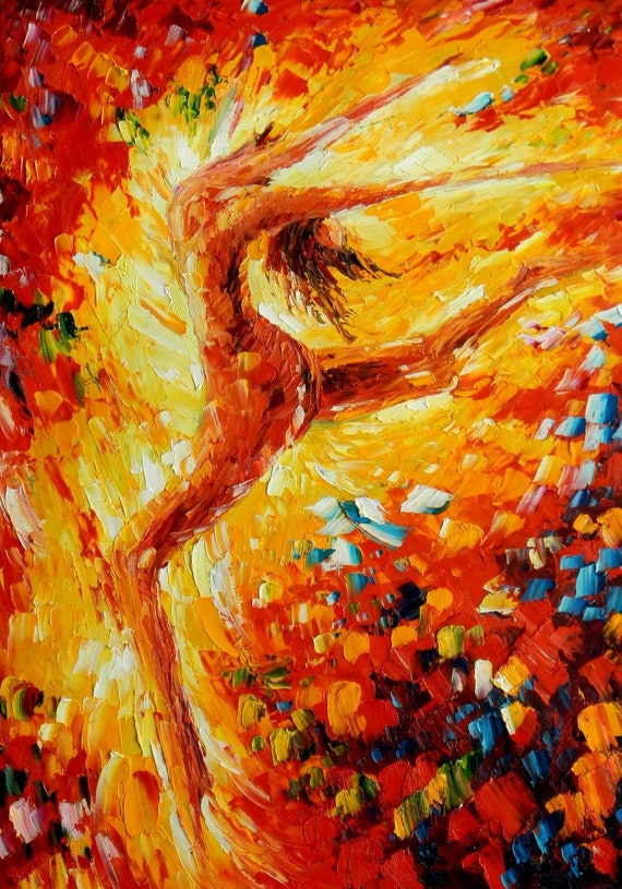 Modern Art - Passion of the Dancer I96881 80 X 110 Cm Abstract Oil