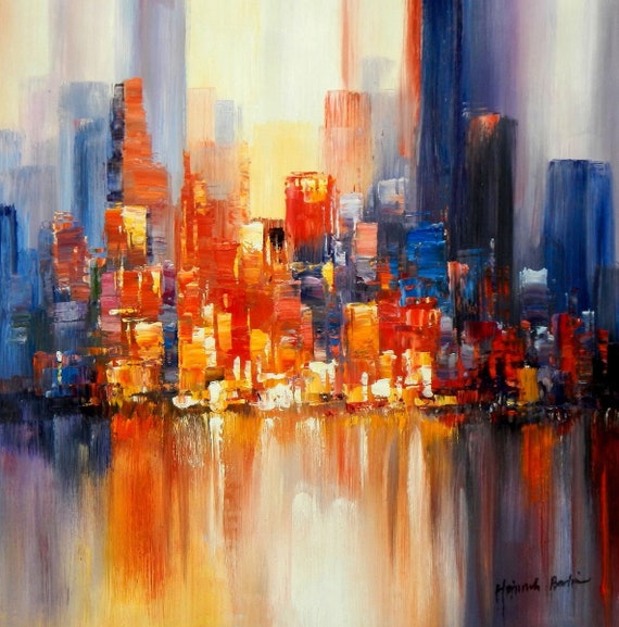Arte Della Parete di Arte Astratta Pittura di Arte Contemporanea