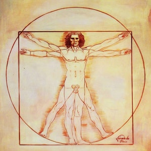 Léonard de Vinci - Étude des proportions d93961 60 x 90 cm peinture à l&#39;huile peinte à la main