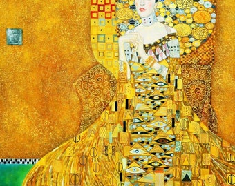 Gustav Klimt - Adele Bloch Bauer I g98353 80 x 80 cm excellente peinture à l'huile peinte à la main de qualité musée