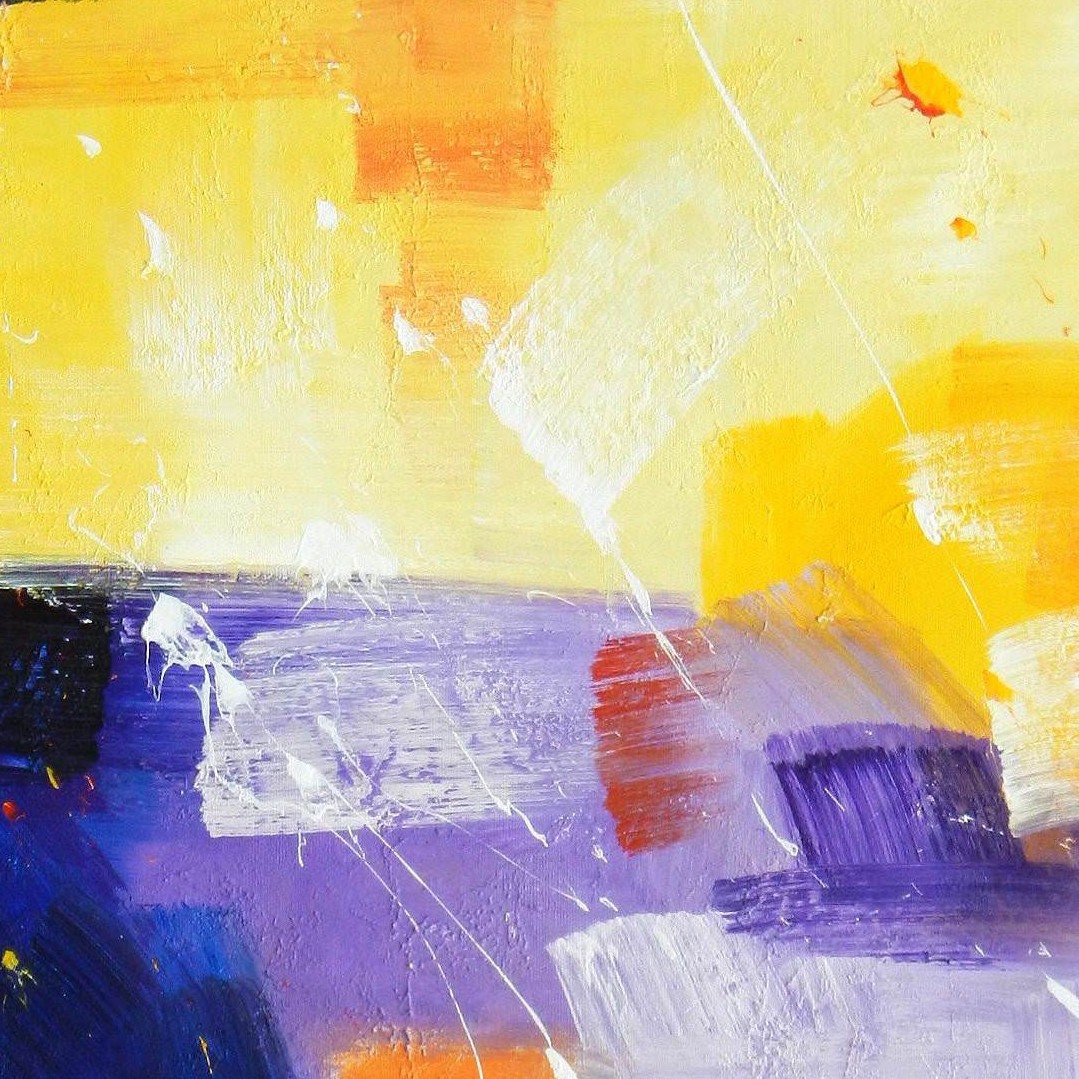 Abstract - May Flower E96075 60 X 60 Cm Modern Oil Painting - Etsy