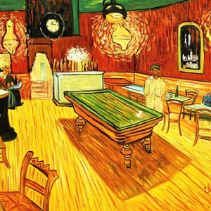 Vincent van Gogh - Billiard Room in Arles d98857 G 60 x 90 cm stylish oil painting