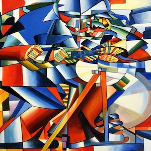 Kazimir Malevich - Knife Sharpener d98850 60 x 90 cm oil painting hand painted