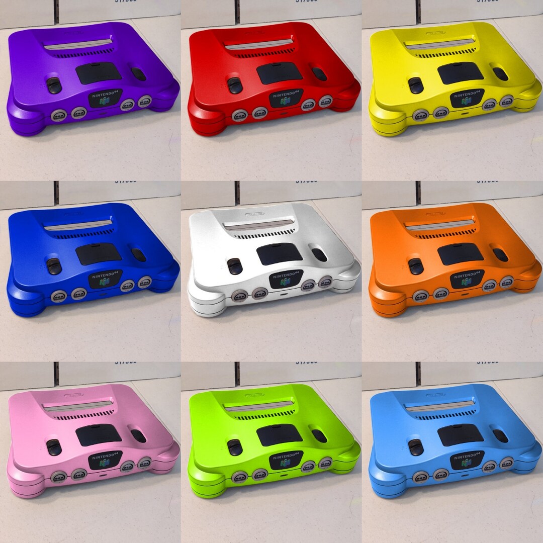 Nintendo N64 Console Custom Single Color/dual Color