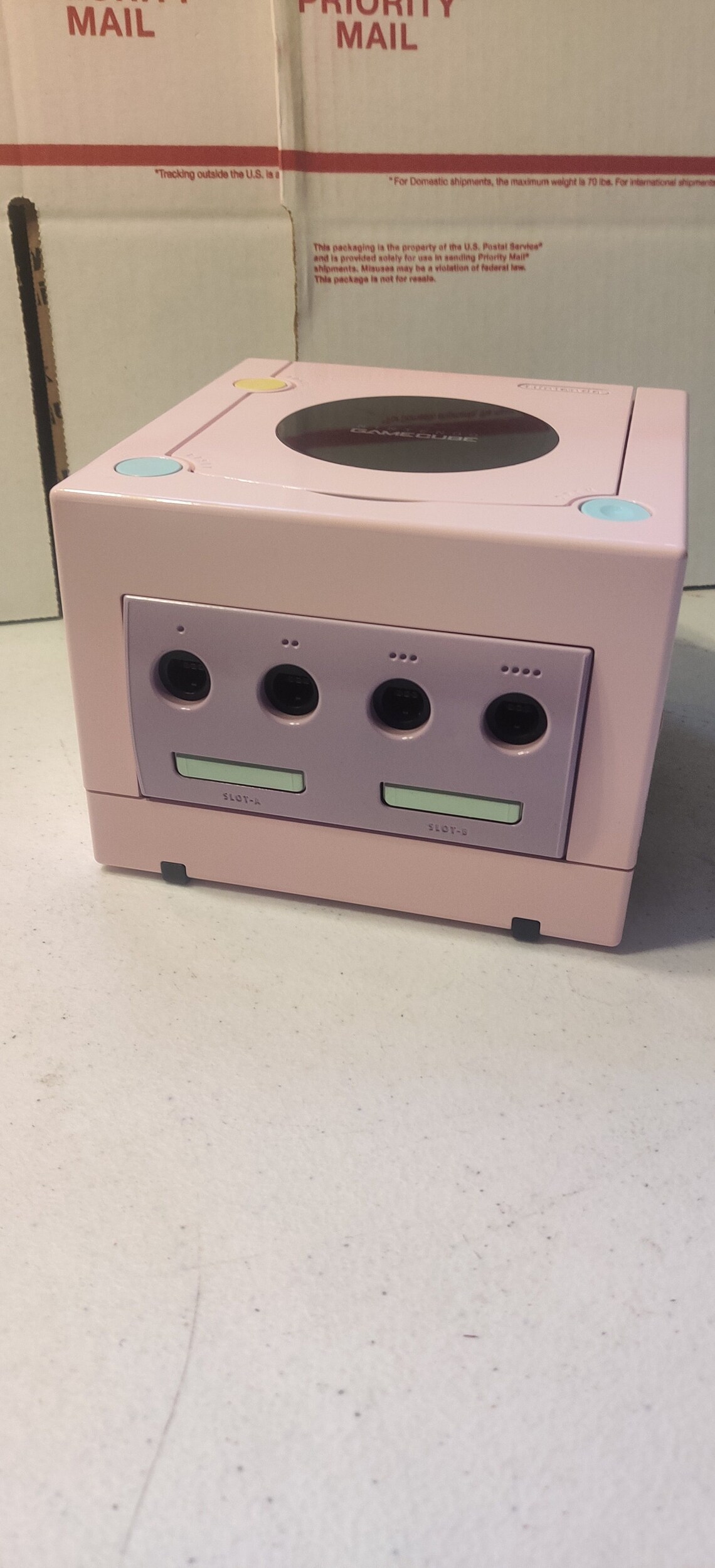 Nintendo Gamecube Console Light Pink and Pastel Multicolor Etsy