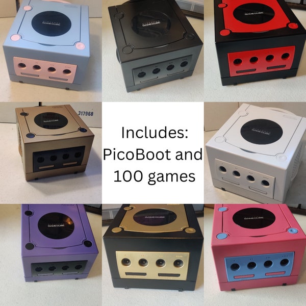Picодифннаявательская консоль Nintendo Gamecube lan 100 играми) (Dol-001) (Dol-001)