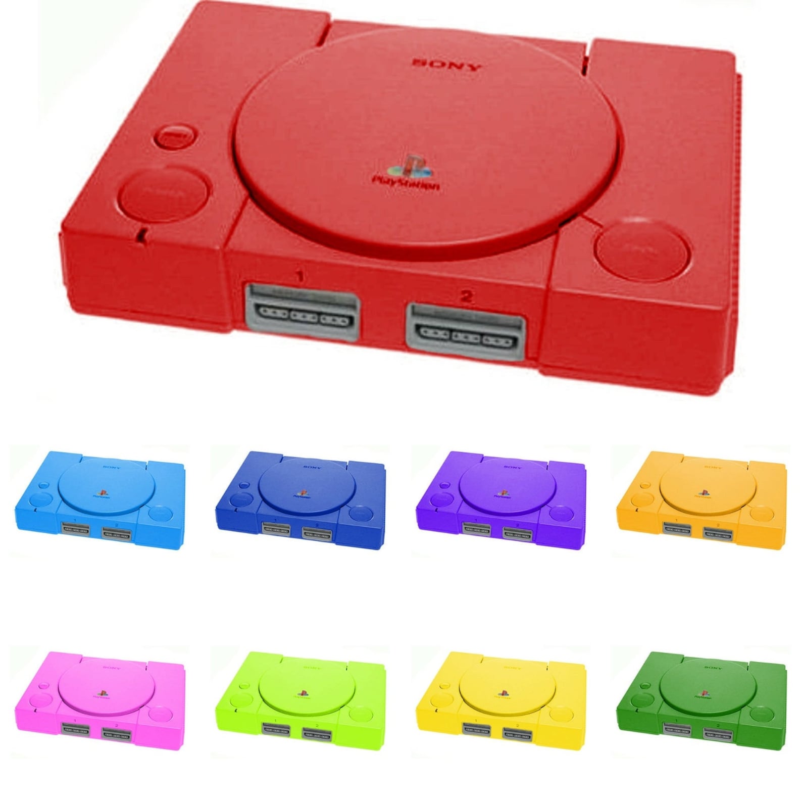 Original Playstation 1 PS1 Console Custom Single Color/dual - Etsy
