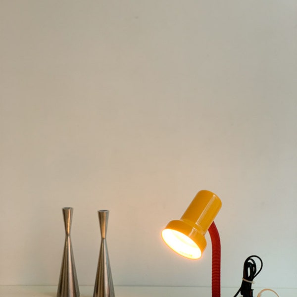 STUDIOSECONDLOVE - Massive Vintage Table Lamp Tischlampe Memphis 80S Yellow Blue Red Multi