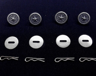 LAPD 12-piece set: 4 buttons, 4 toggles, 4 washers