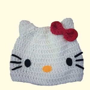 Kitty crochet hat