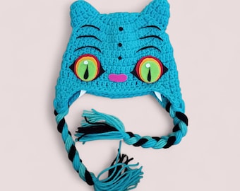 Derpy Tiger crochet hat, demon hunters