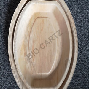 Areca Palm Leaf Display Tray (Pack of 25 plates) | Biodegradable Plates | Compostable Eco-Friendly Party Plates BIOCARTZ