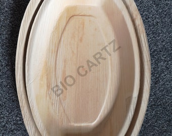 Areca Palm Leaf Round Plates, Pack of 25 | Compostable Biodegradable Party Plates