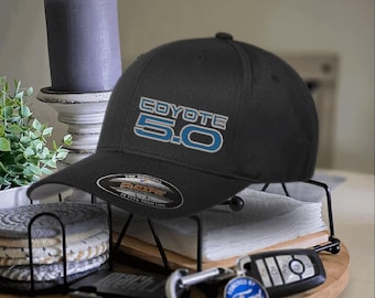 CustoCustom Embroidered Flex Fit, Snapback Hat - Coyote 5.0