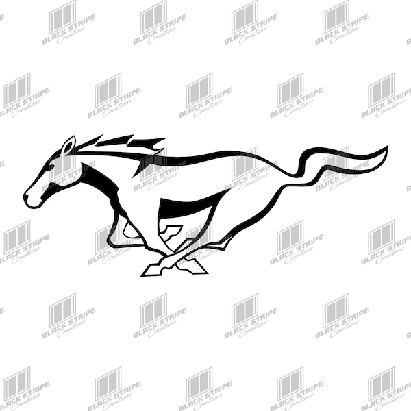 High Quality Digital SVG File - Mustang