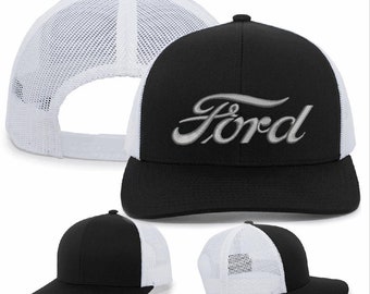 Custom Embroidered Classic Ford Script Snapback