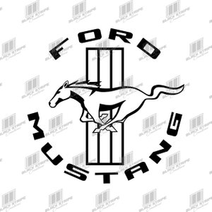 Wysokiej jakości cyfrowy plik SVG - Ford Mustang Tribar