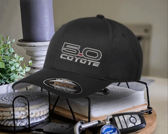 Custom Embroidered Flex Fit, Snapback Hat - 5.0 Coyote