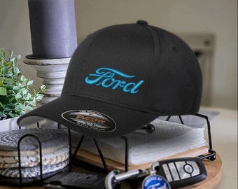 Ford Script Logo Side Panel Embroidered Design Flexfit 6277