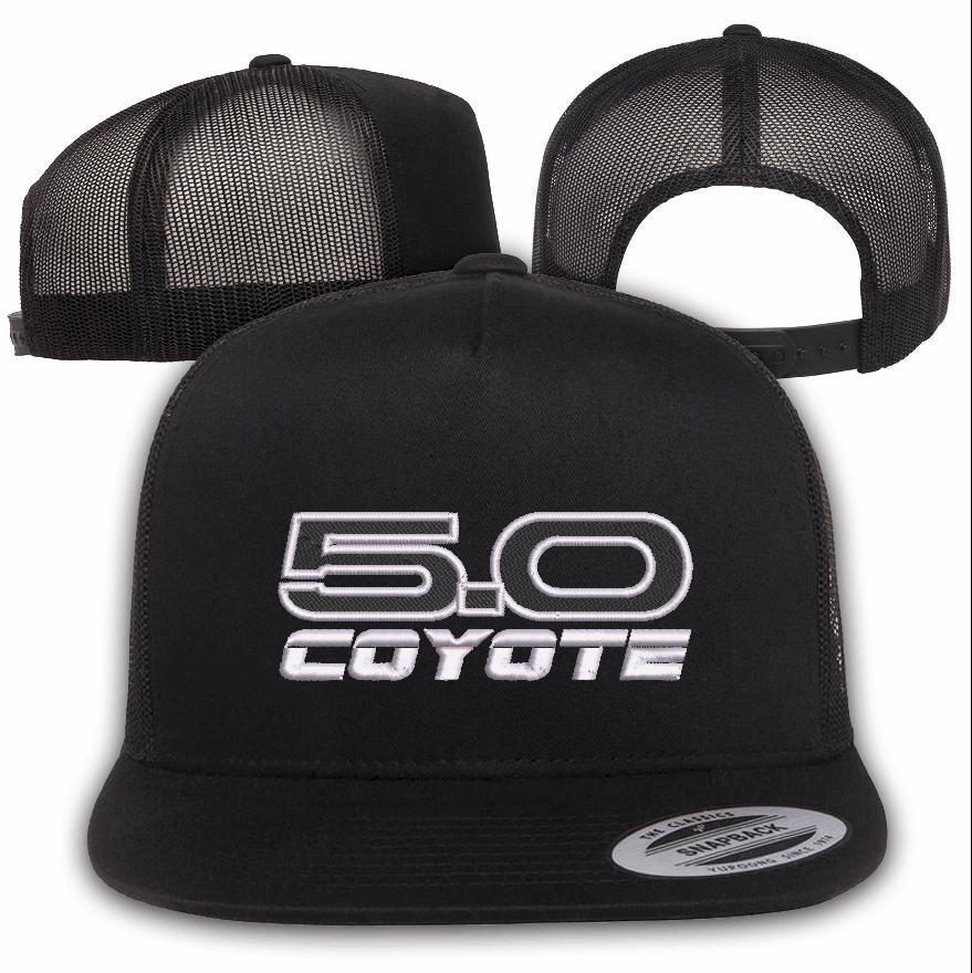 Custom Embroidered Flat Bill Snapback - 5.0 Coyote