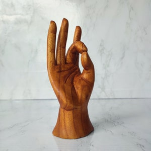 Mudra hand statue. Mudra wood sculpture. Hand Gesture Mudra Statue. Mudra decoration image 10