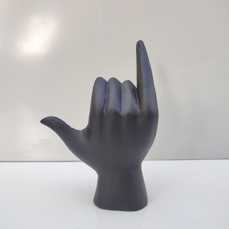 Jempinis Wood Hawaiian Shaka Sign, Aloha Decor image 9