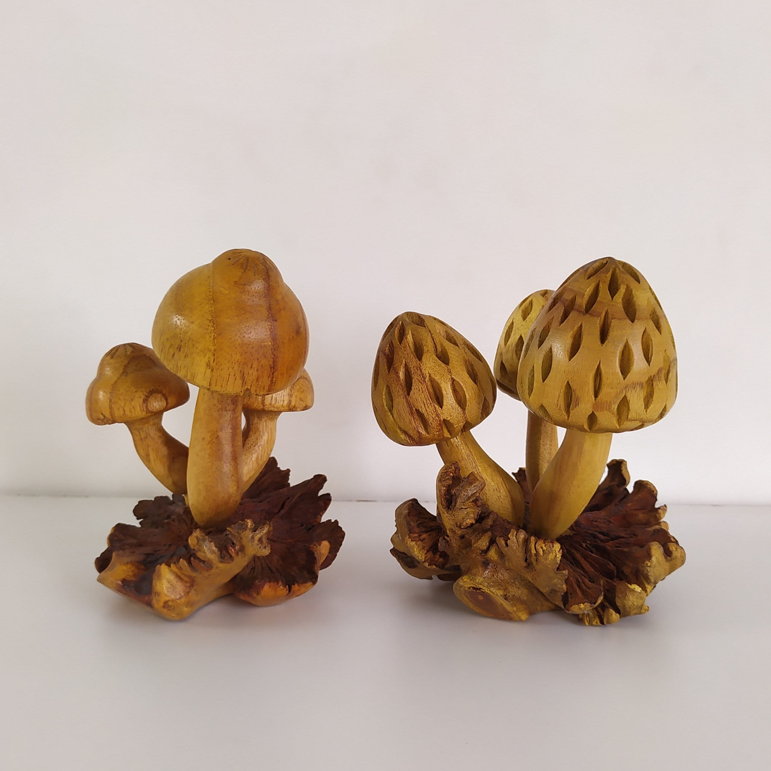 Beautiful Mushroom Statue. Mushroom Wood Carving. Unique Mushroom Wooden Sculpture. Mothers day . Gift for Mother, Gifts for Her.Home decor.