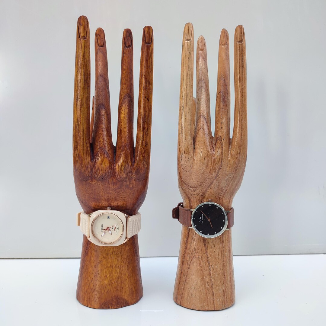 Clear Hand Display Hand Jewelry Display, Wooden Hand Displays for Rings, Bracelets and ...