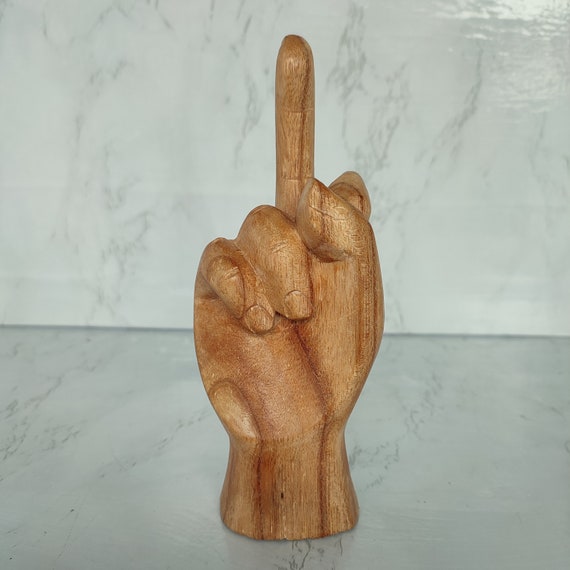 木製 ファックユー fuck you ハンドサイン 21cm ビンテージ 木製 ファックユー fuck you ハンドサイン 21cm ビンテージ