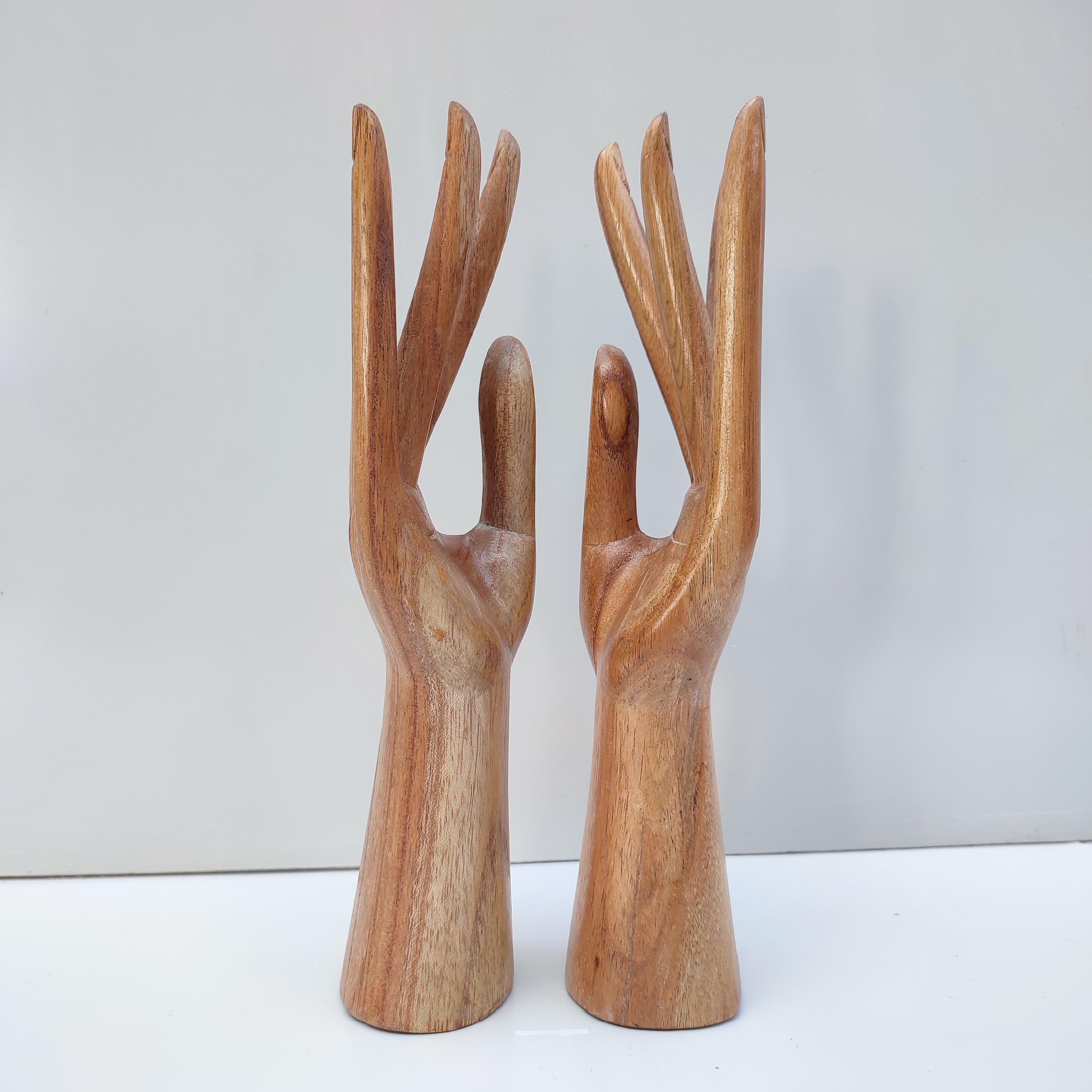 Hand Jewelry Display, Wooden Hand Displays for Rings, Bracelets and ...