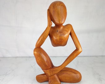 Statue of a thinker 30 cm high, Statue of a dreamer. Gifts for father's day. Valentine's day.