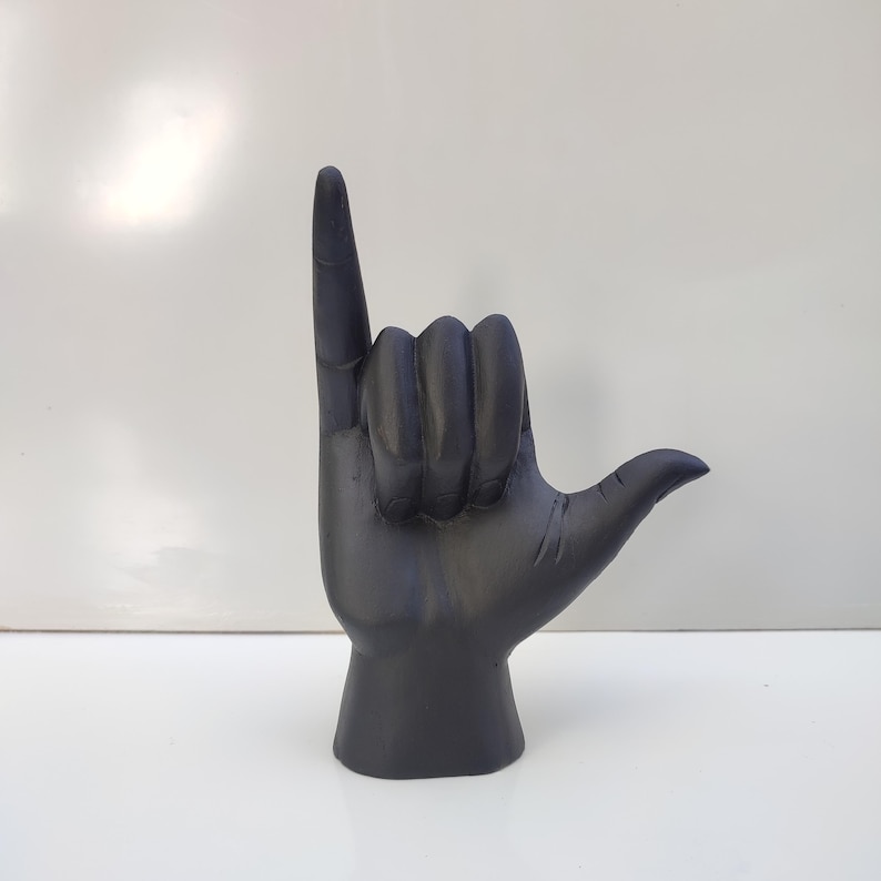 Jempinis Wood Hawaiian Shaka Sign, Aloha Decor image 7