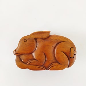 Beautiful wooden Jewelry Box / Rabbit Puzzle Box  / Handcrafted puzzle box / magic box / Christmas/Birthday Gift / Mother’s Day