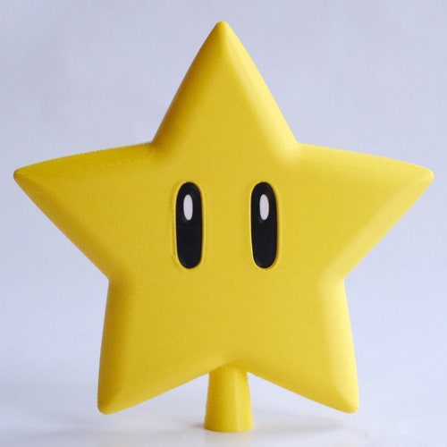 3D Printed Super Mario Star Christmas Tree Topper Etsy UK