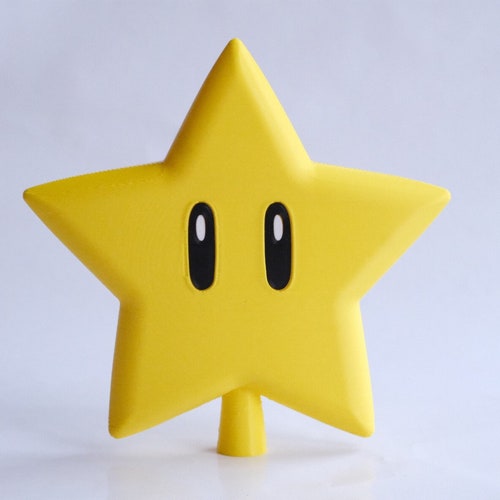 Super Mario Star Tree Topper Poinsettia Christmas Tree Etsy