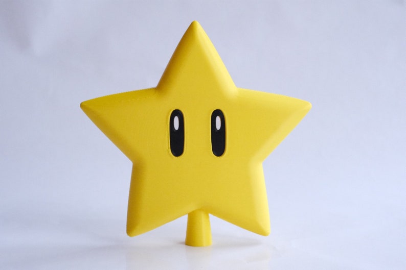 Super Mario Star Tree Topper Poinsettia Christmas tree decorations image 1