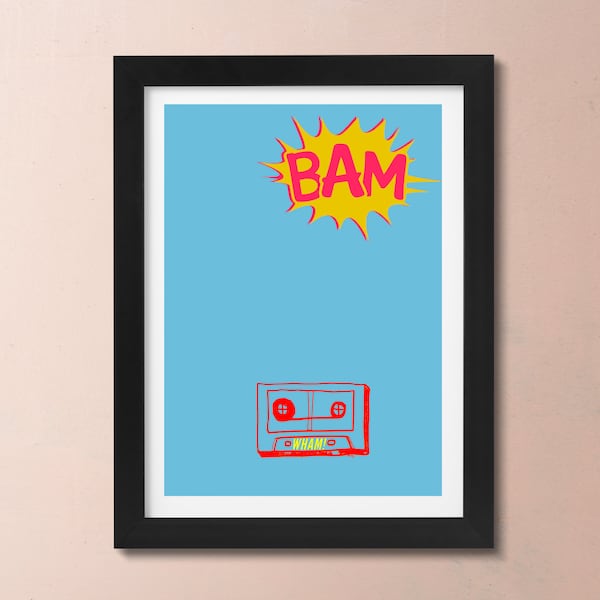 Wham! | Wham Rap | Music Hits Posters | Wall Art | Minimalist Poster | George Michael | 80s Song | 80s Hits | Pop Art | Pop Song Posters