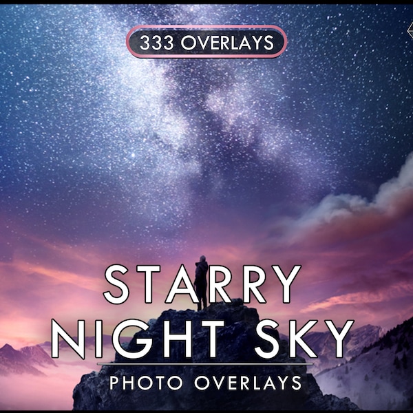 375 Stars & Night Sky Overlays for Photos. Use them in Adobe Photoshop, Procreate, Lightroom Classic, and more.