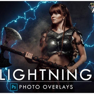 230+ Lightning Photo Overlays, Transparent Overlays, Photoshop, Weather photography