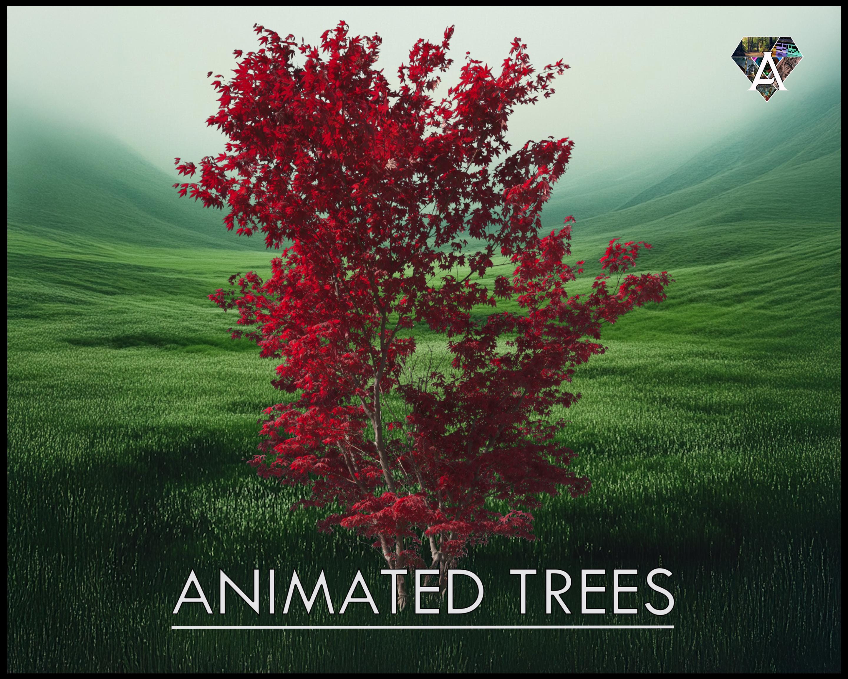 11 TREE Animated Video Overlays, Transparent, 6 Species, 4K, Use in ...