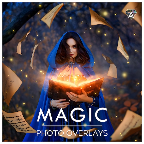 720 Magie Overlays für Fotos. Verwenden Sie sie in Adobe Photoshop, Procreate, Lightroom Classic und anderen.