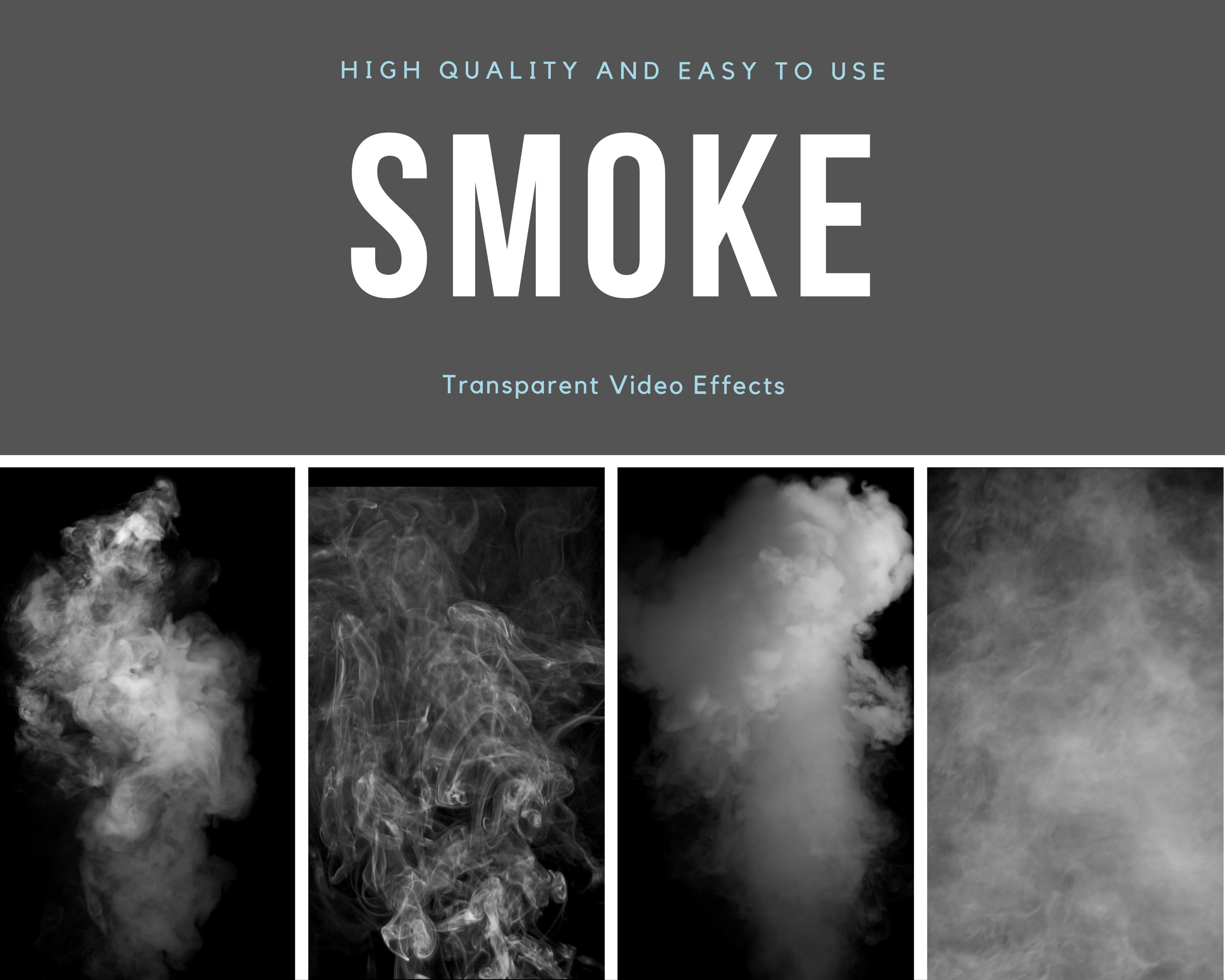 Smoke VFX Videos for Overlays, Animation and Special Effects
